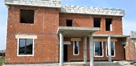 Остекление коттеджа, кирпич