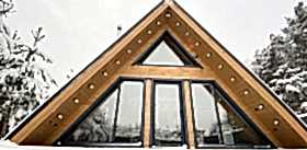 A-frame в лесу